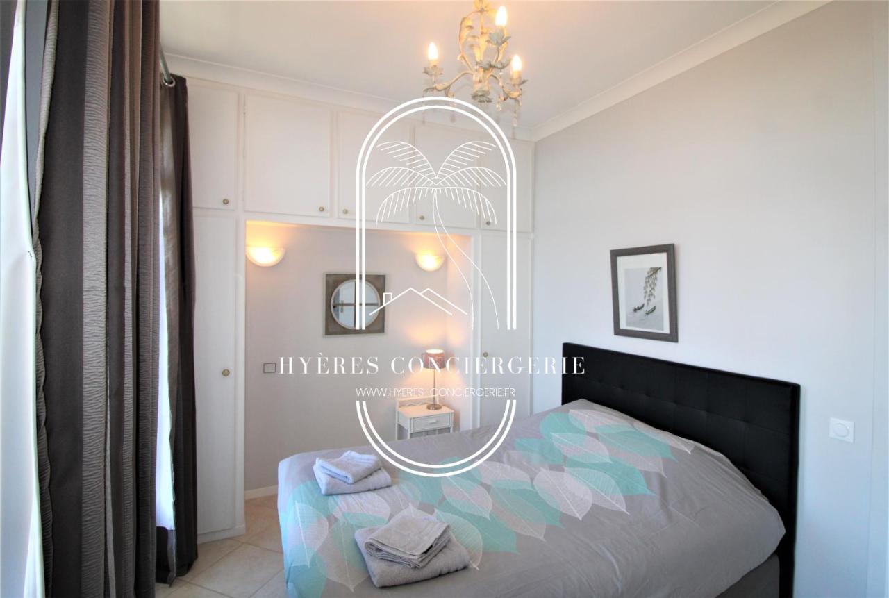 Ferienwohnung T3 Standing-Splendide vue mer - Piscine/Parking Hyères Exterior foto